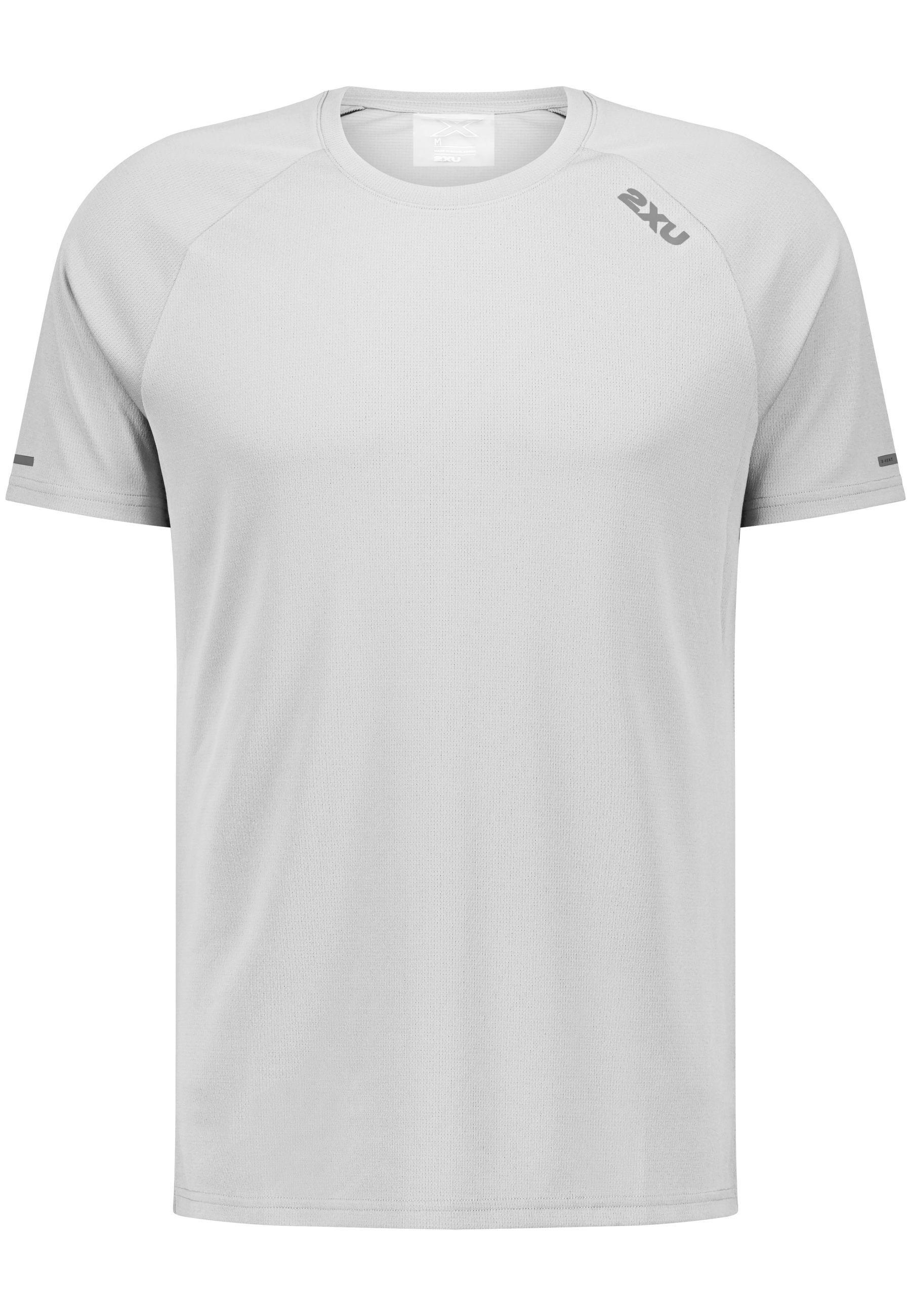 2XU Aero Mesh Tee Funktionsshirt Herren - white-silver reflective