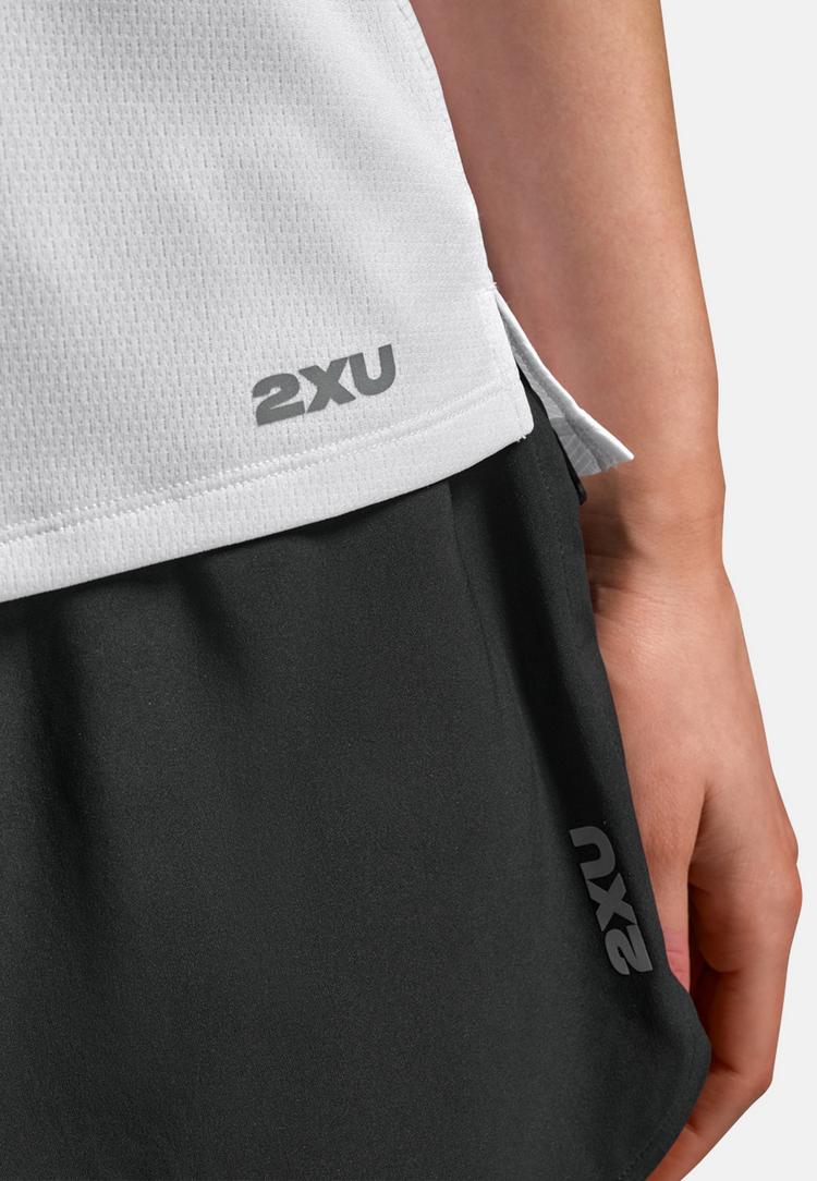 2XU 2XU Aero Mesh Singlet Funktionsshirt Damen - white-silver reflective - 6 | SportScheck