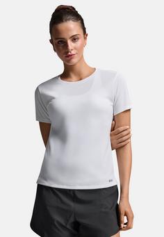 Rückansicht von 2XU Aero Mesh Tee Funktionsshirt Damen white-silver reflective