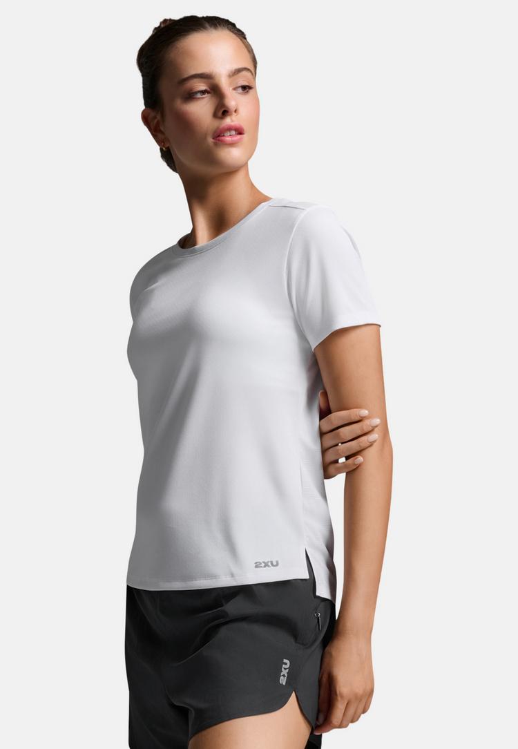 2XU 2XU Aero Mesh Tee Funktionsshirt Damen - white-silver reflective - 3 | SportScheck