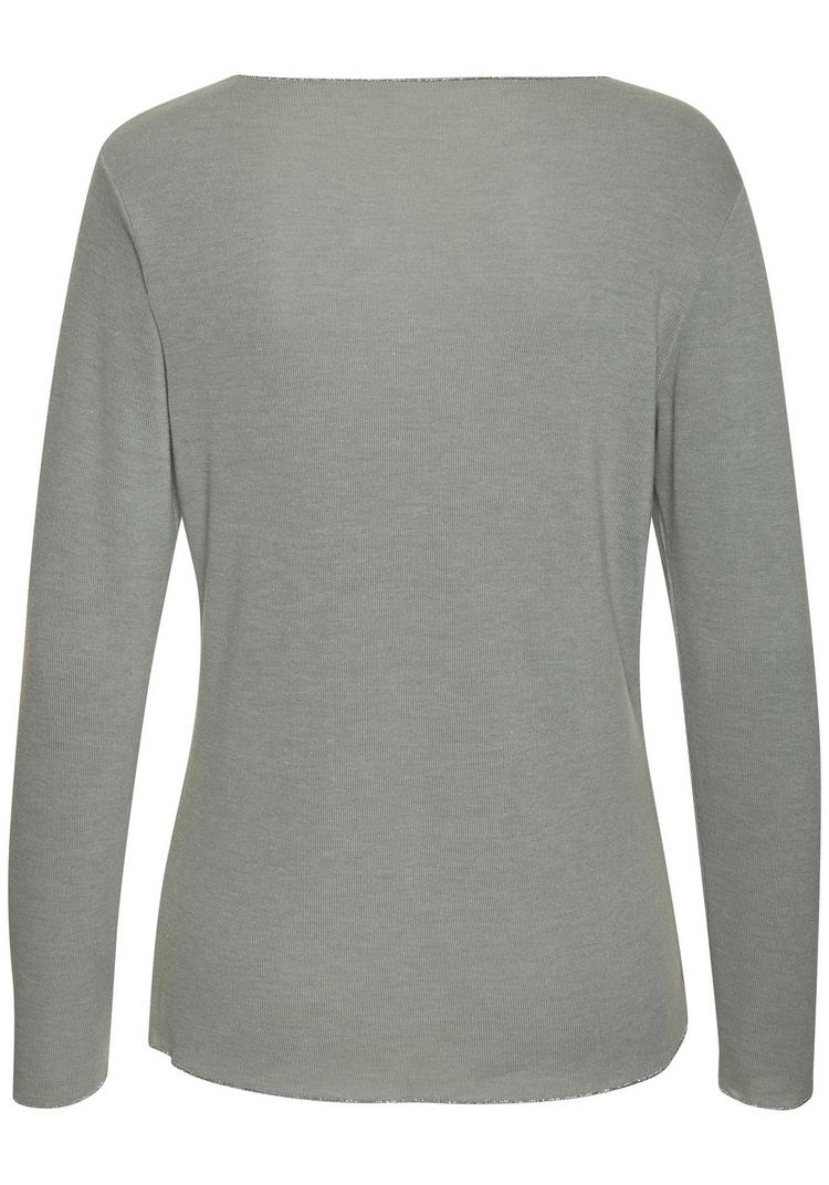 Lascana Lascana Langarmshirt Langarmshirt Damen - lindgr&uuml;n - 0 | SportScheck