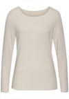 Lascana Langarmshirt Langarmshirt Damen - sand