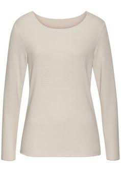 Lascana Langarmshirt Langarmshirt Damen sand