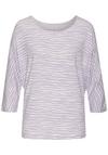 Lascana 3/4-Arm-Shirt Longshirt Damen - lila
