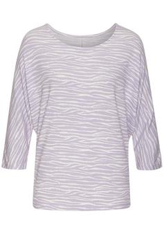 Lascana 3/4-Arm-Shirt Longshirt Damen lila