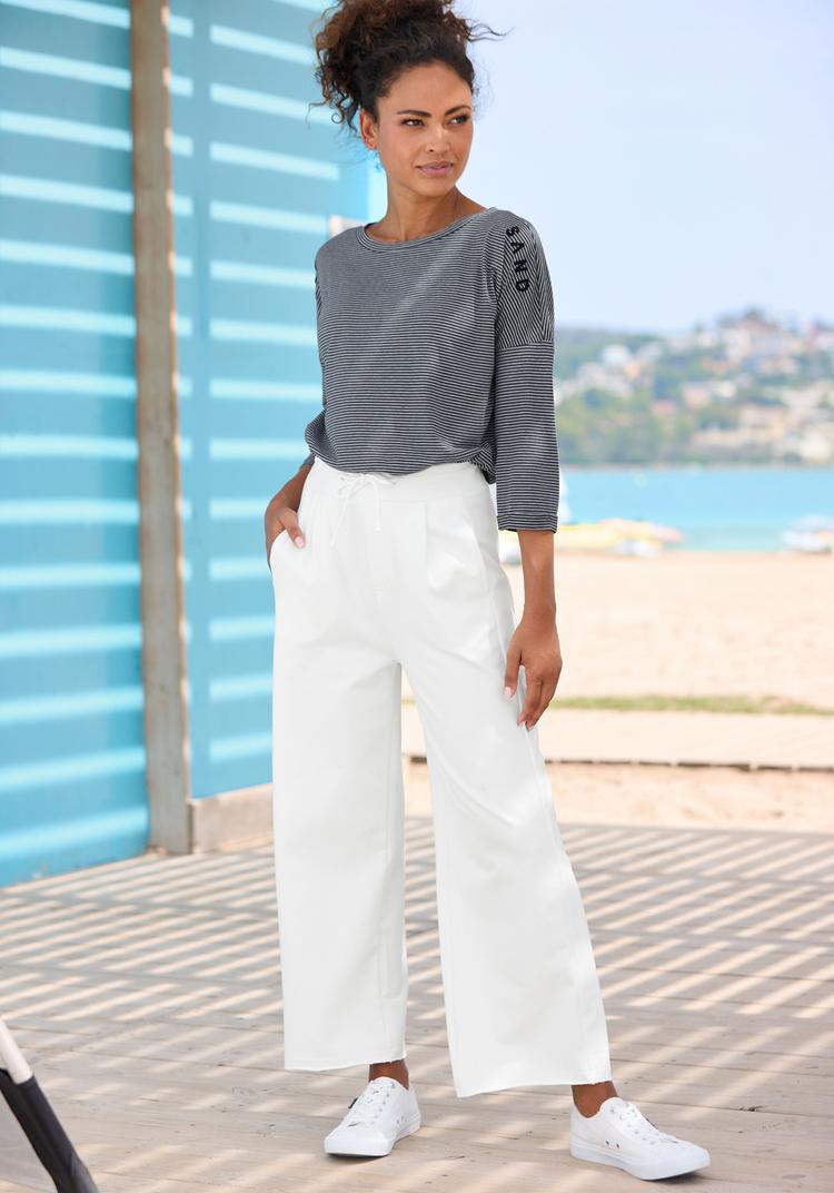 ELBSAND ELBSAND 3/4-Arm-Shirt Longshirt Damen - marine-wei&szlig; - 1 | SportScheck