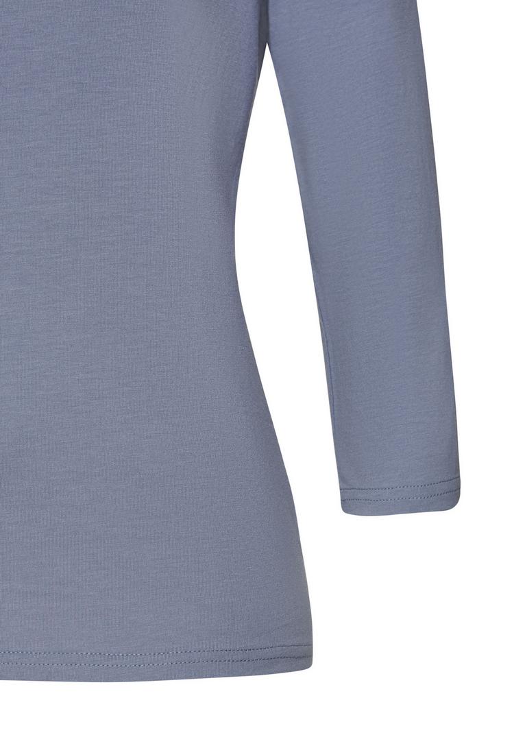 Lascana Lascana 3/4-Arm-Shirt Longshirt Damen - hellblau - creme - 0 | SportScheck