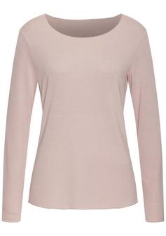 Lascana Langarmshirt Langarmshirt Damen rosa