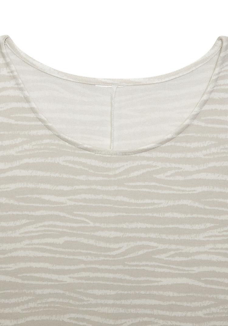 Lascana Lascana 3/4-Arm-Shirt Longshirt Damen - sand - 0 | SportScheck