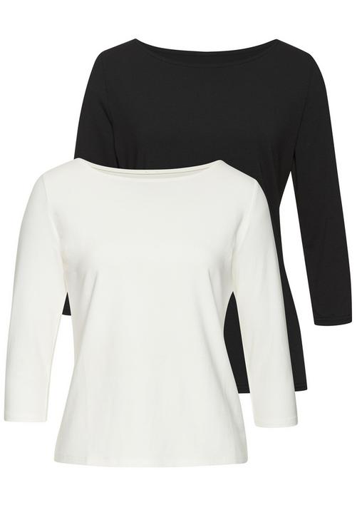 Lascana 3/4-Arm-Shirt Longshirt Damen