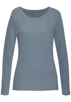 Lascana Langarmshirt Langarmshirt Damen hellblau