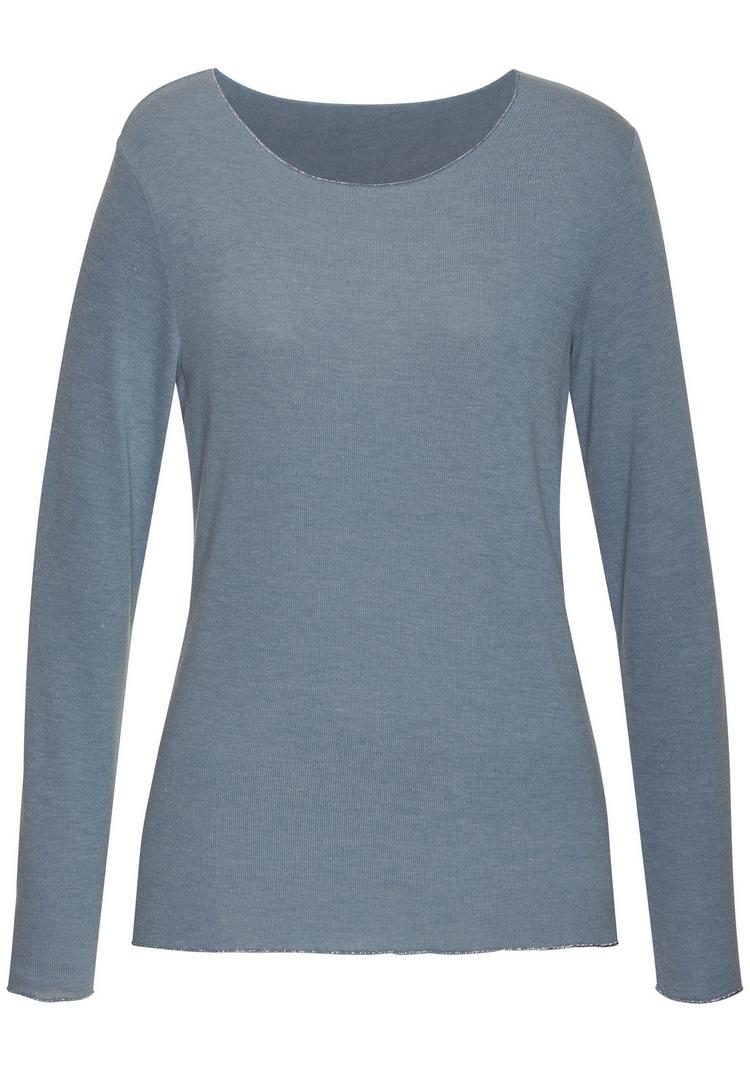 Lascana Lascana Langarmshirt Langarmshirt Damen - hellblau - 0 | SportScheck
