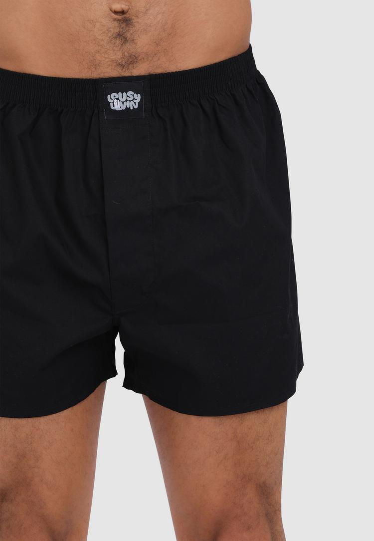 Lousy Livin Lousy Livin 3Pack Boxershorts Plain 3 Pack Unterhose Herren - Black - 0 | SportScheck