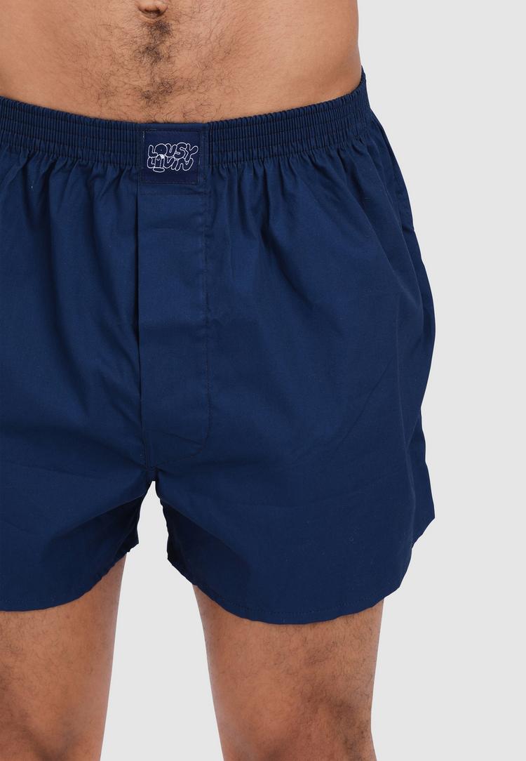 Lousy Livin Lousy Livin 3Pack Boxershorts Plain 3 Pack Unterhose Herren - Navy - 0 | SportScheck