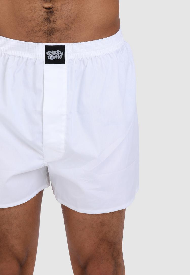 Lousy Livin Lousy Livin 3Pack Boxershorts Plain 3 Pack Unterhose Herren - White - 0 | SportScheck