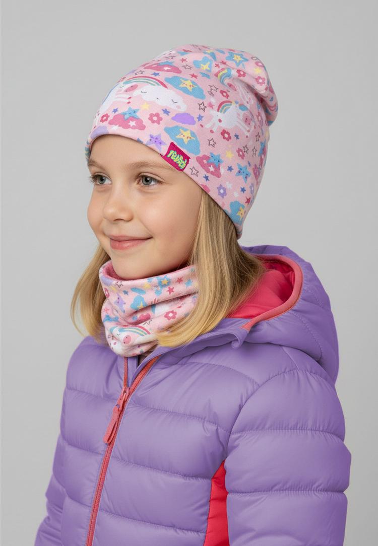 Reusch Reusch Reusch Kids Hat and Scarf Set Skim&uuml;tze - 3748 light rose / unicorns - 1 | SportScheck