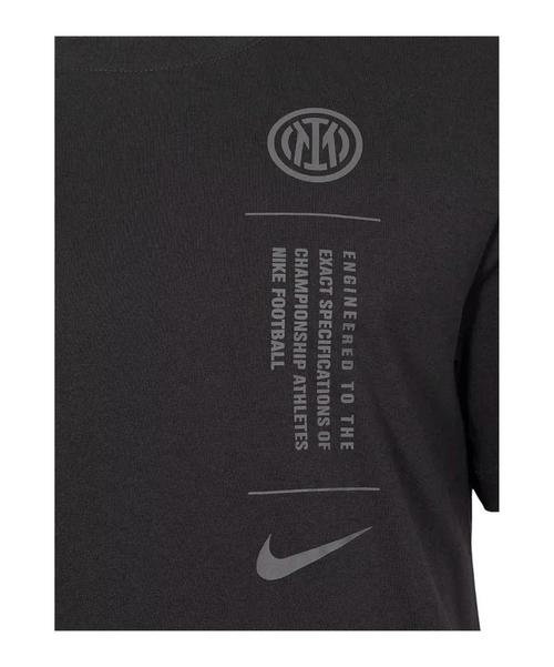 Rückansicht von Nike Inter Mailand Football T-Shirt Fanshirt Herren grau