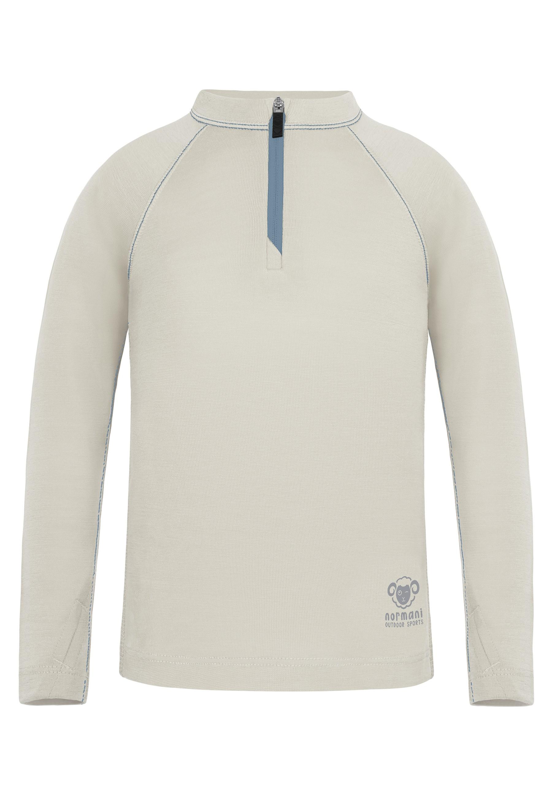 normani Outdoor Sports Nyapari Funktionssweatshirt Kinder - Wollwei&szlig;