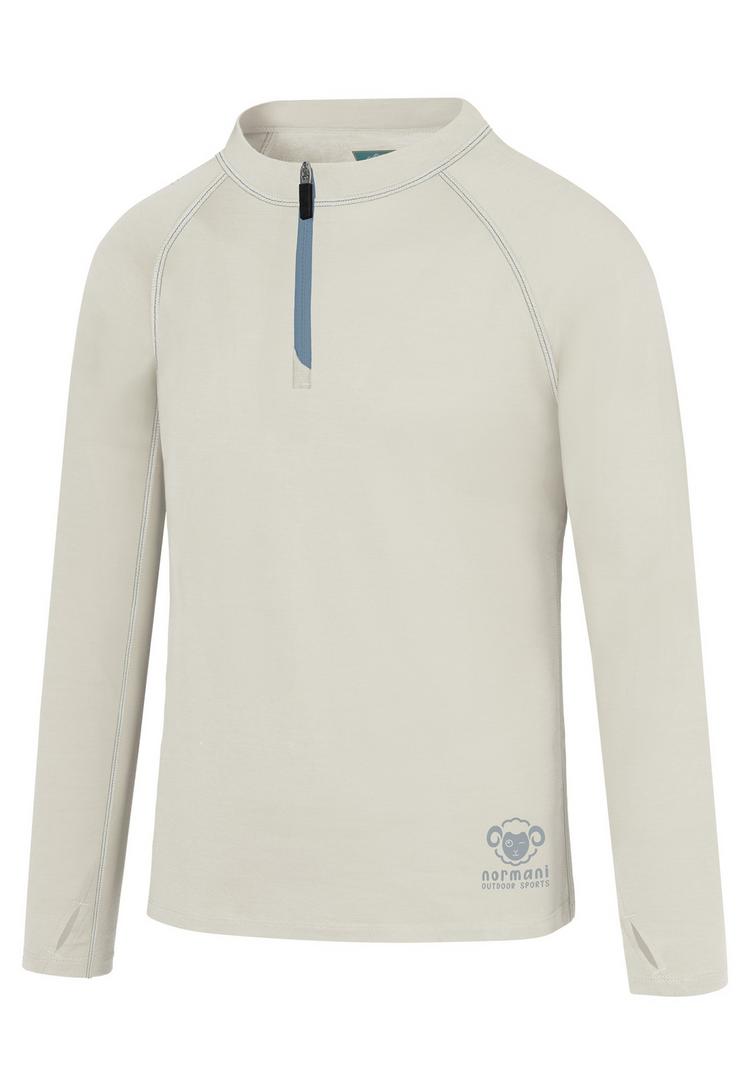 normani Outdoor Sports normani Outdoor Sports Nyapari Funktionssweatshirt Kinder - Wollwei&szlig; - 2 | SportScheck
