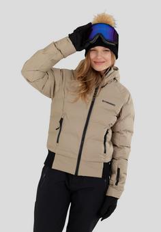Rückansicht von FUNDANGO Zina Padded Winterjacke Damen Cashmere