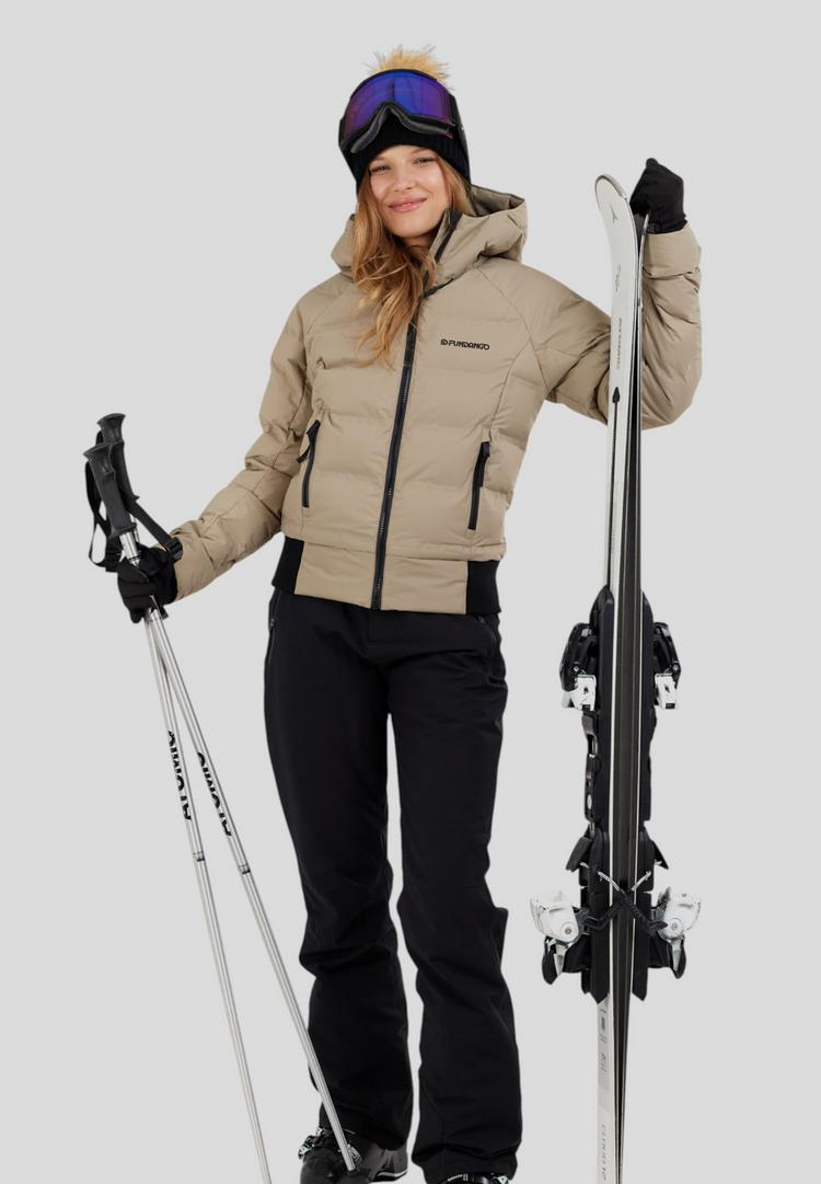 FUNDANGO FUNDANGO Zina Padded Winterjacke Damen - Cashmere - 1 | SportScheck