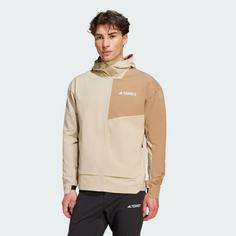 Rückansicht von adidas Terrex Multi Softshelljacke Softshelljacke Herren Savanna