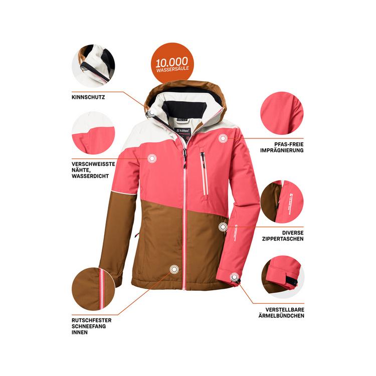 KILLTEC KILLTEC KSW 331 GRLSJCKT Skijacke Kinder - Orange5030 - 3 | SportScheck