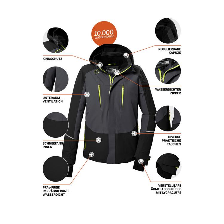 KILLTEC KILLTEC KOW 29 MN JCKT Funktionsjacke Herren - Anthrazit - 3 | SportScheck