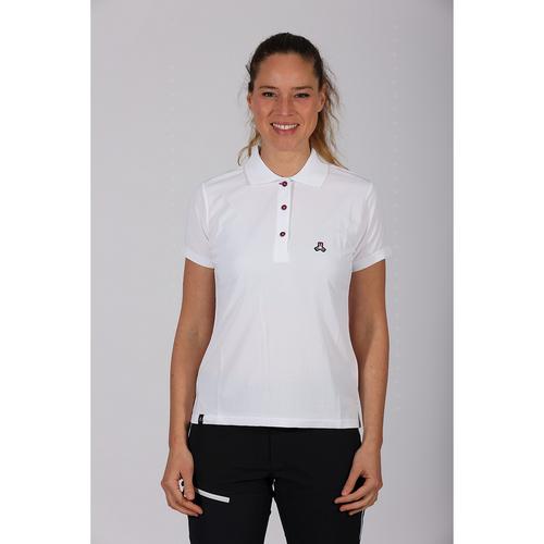 Rückansicht von Maul Sport Aeschi fresh Poloshirt Damen Satinweiß