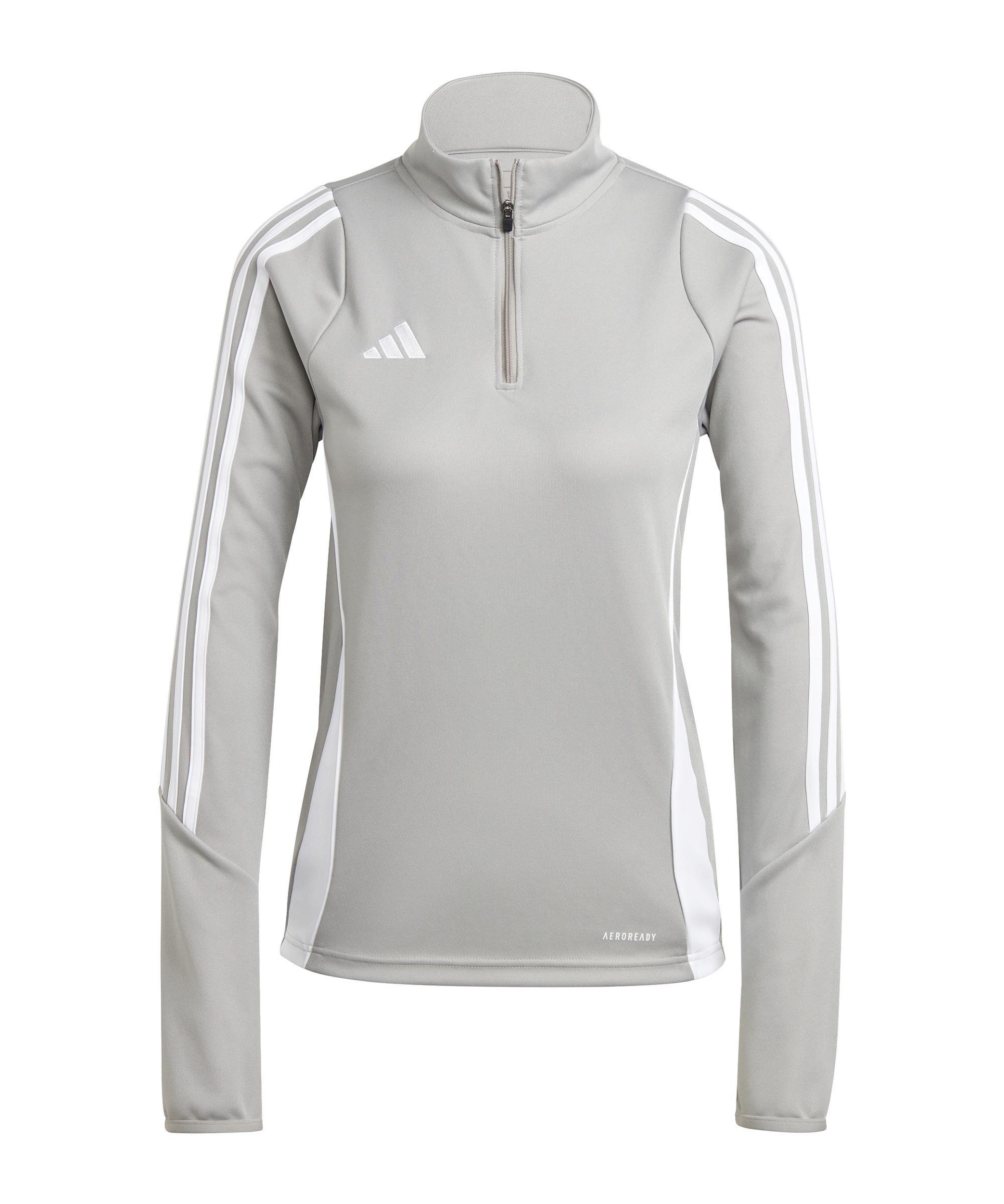 adidas Tiro 24 Trainingsjacke Damen Funktionssweatshirt Damen - grauweiss