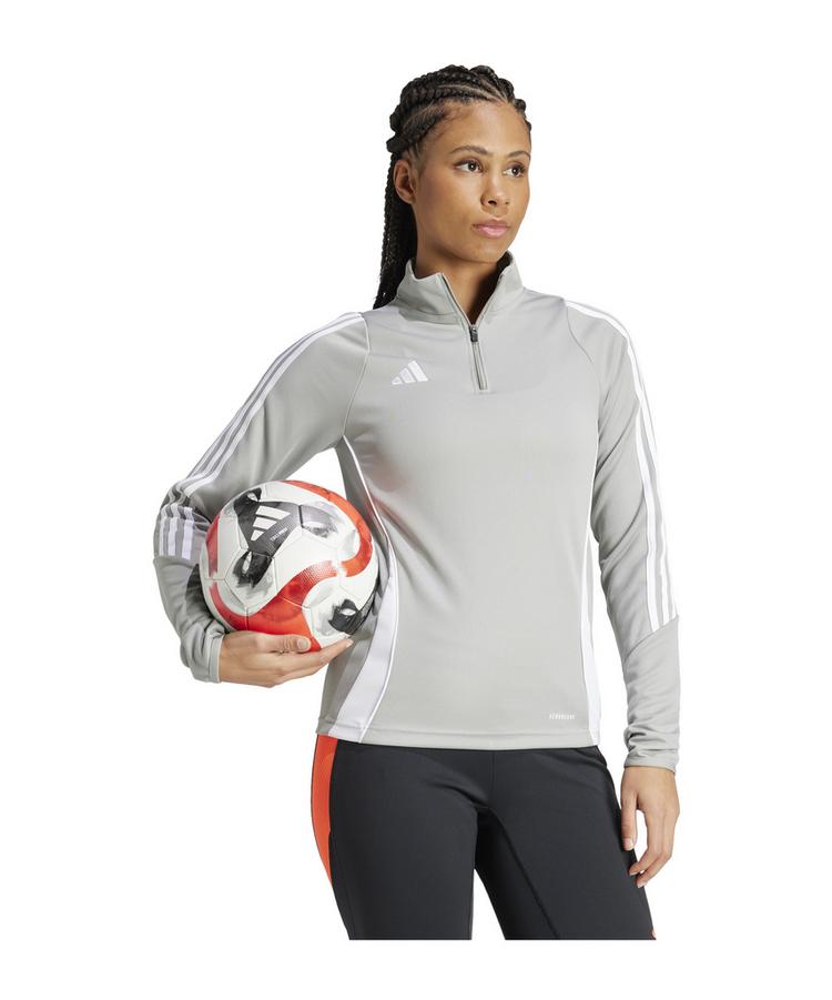 adidas adidas Tiro 24 Trainingsjacke Damen Funktionssweatshirt Damen - grauweiss - 2 | SportScheck