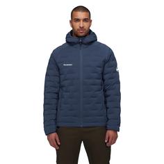 Rückansicht von Mammut Sender Hooded Kunstfaserjacke Herren marine