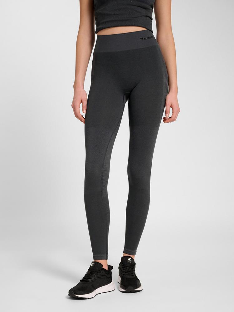 hummel hummel hmlCLEA SEAMLESS MID WAIST TIGHTS Tights Damen - EBONY - 0 | SportScheck