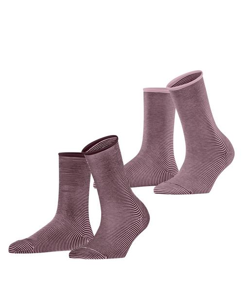 ESPRIT Allover Stripe  2-Pack Socken Damen