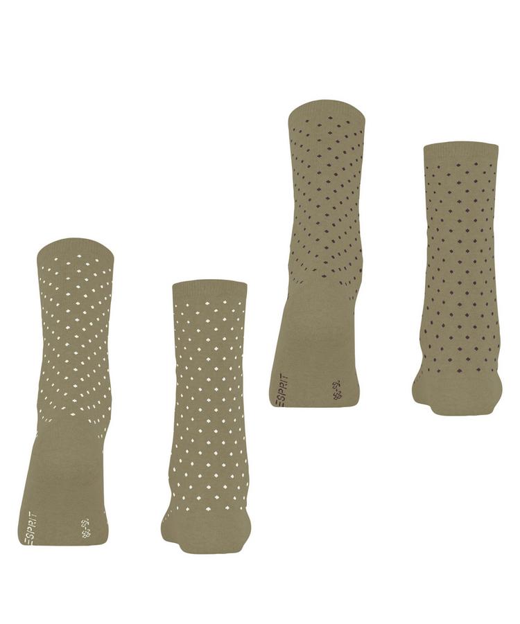 ESPRIT ESPRIT Fine Dot  2-Pack Socken Damen - seagrass (7551) - 0 | SportScheck