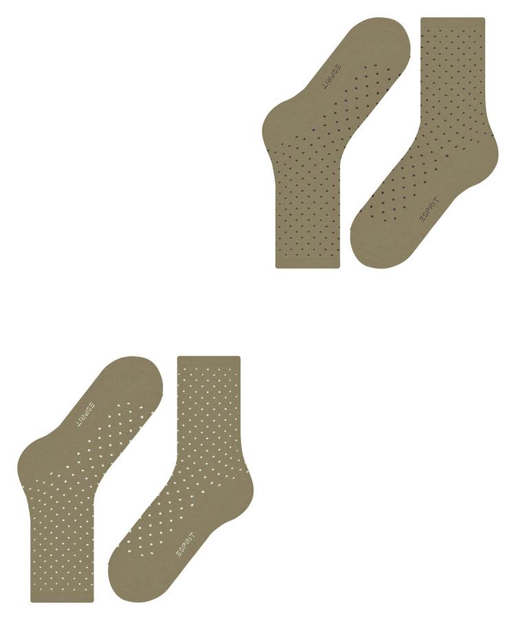 ESPRIT ESPRIT Fine Dot  2-Pack Socken Damen - seagrass (7551) - 2 | SportScheck