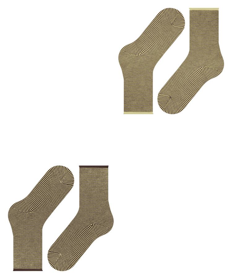 ESPRIT ESPRIT Allover Stripe  2-Pack Socken Damen - sortiment (0400) - 2 | SportScheck