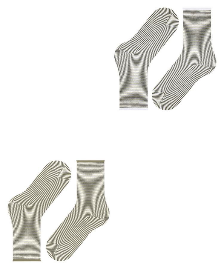 ESPRIT ESPRIT Allover Stripe  2-Pack Socken Damen - sortiment (0410) - 2 | SportScheck