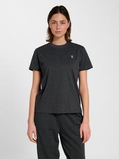 Rückansicht von hummel Funktionsshirt Damen DARK GREY MELANGE