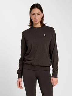 Rückansicht von hummel hmlPULSE W SWEAT CREWNECK Funktionssweatshirt Damen AFTER DARK