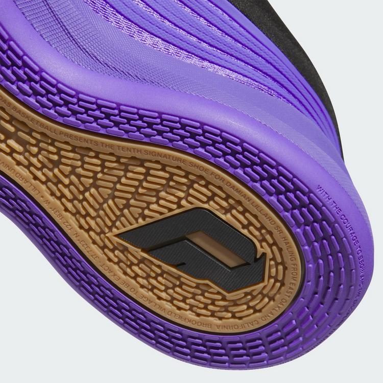 adidas adidas Dame X Schuh Basketballschuhe - Purple Rush / Core Black / Court Green - 6 | SportScheck