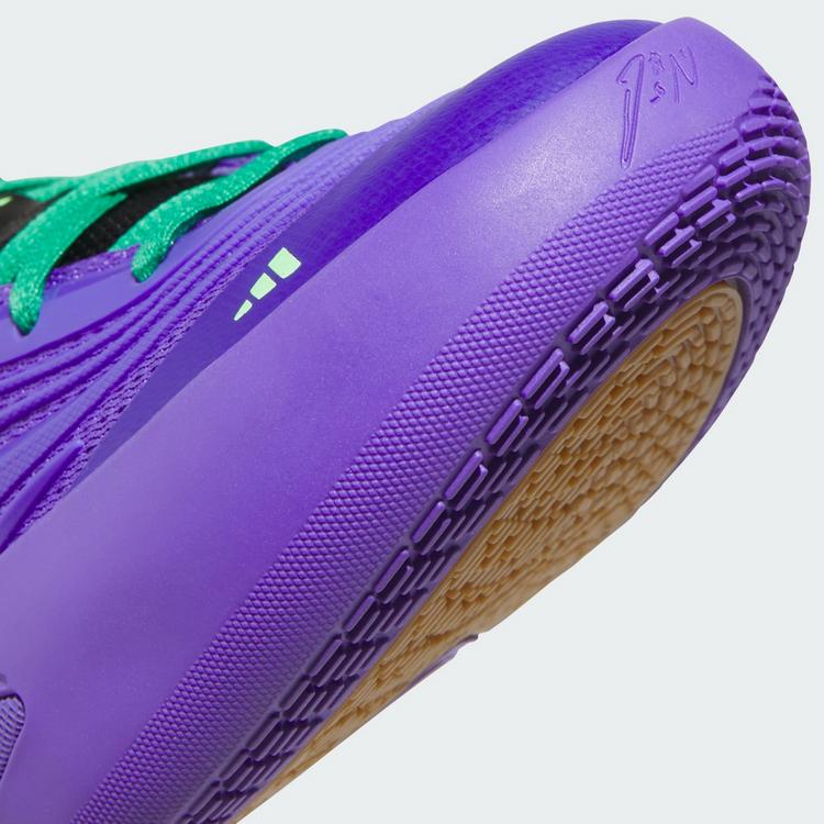 adidas adidas Dame X Schuh Basketballschuhe - Purple Rush / Core Black / Court Green - 7 | SportScheck