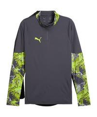 PUMA individualCUP 1/4 Zip Sweatshirt Funktionssweatshirt Herren - grau