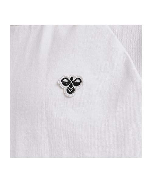 Rückansicht von hummel Archive Loose S/S T-Shirt Kids Weiß T-Shirt Kinder weiss