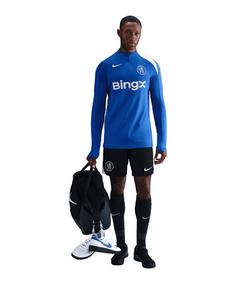 Nike FC Chelsea London Drill Top Sweatshirt Funktionssweatshirt Herren blausilber