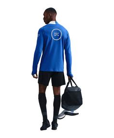 Rückansicht von Nike FC Chelsea London Drill Top Sweatshirt Funktionssweatshirt Herren blausilber