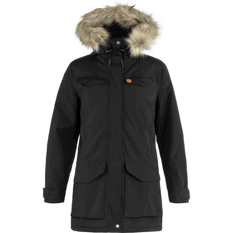 FJ&Auml;LLR&Auml;VEN FJ&Auml;LLR&Auml;VEN Nuuk Parka Softshelljacke Damen - Schwarz - 0 | SportScheck