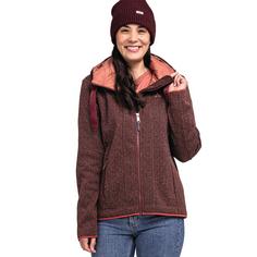 Rückansicht von Schöffel Fleece Hoody Aurora L Fleecejacke Damen 2635 rot