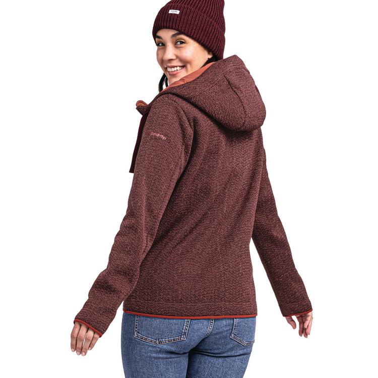 Sch&ouml;ffel Sch&ouml;ffel Fleece Hoody Aurora L Fleecejacke Damen - 2635 - rot - 1 | SportScheck