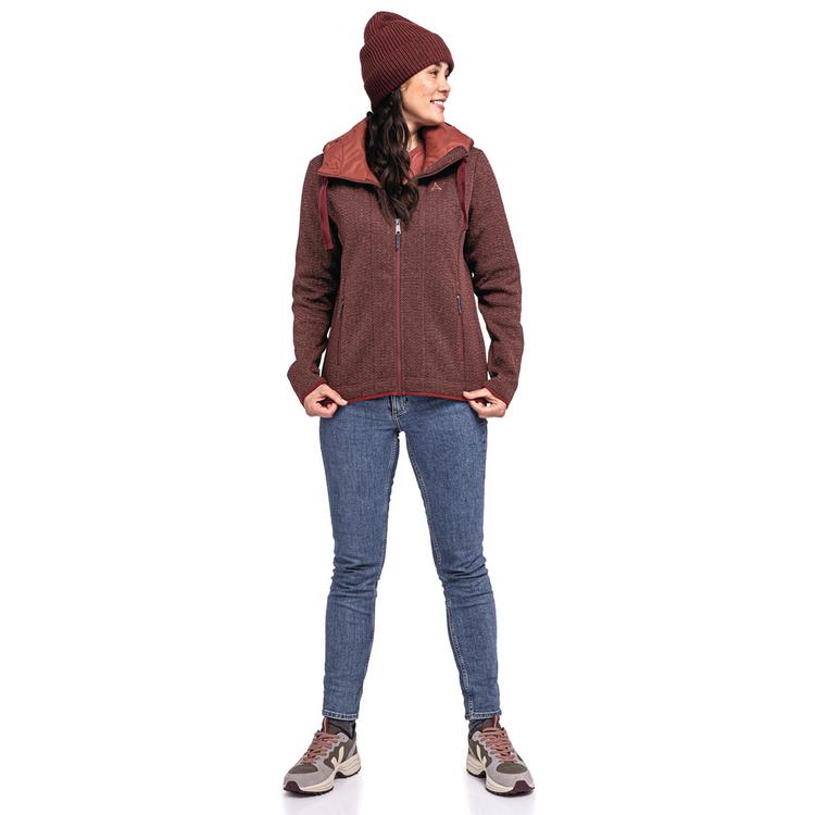 Sch&ouml;ffel Sch&ouml;ffel Fleece Hoody Aurora L Fleecejacke Damen - 2635 - rot - 0 | SportScheck
